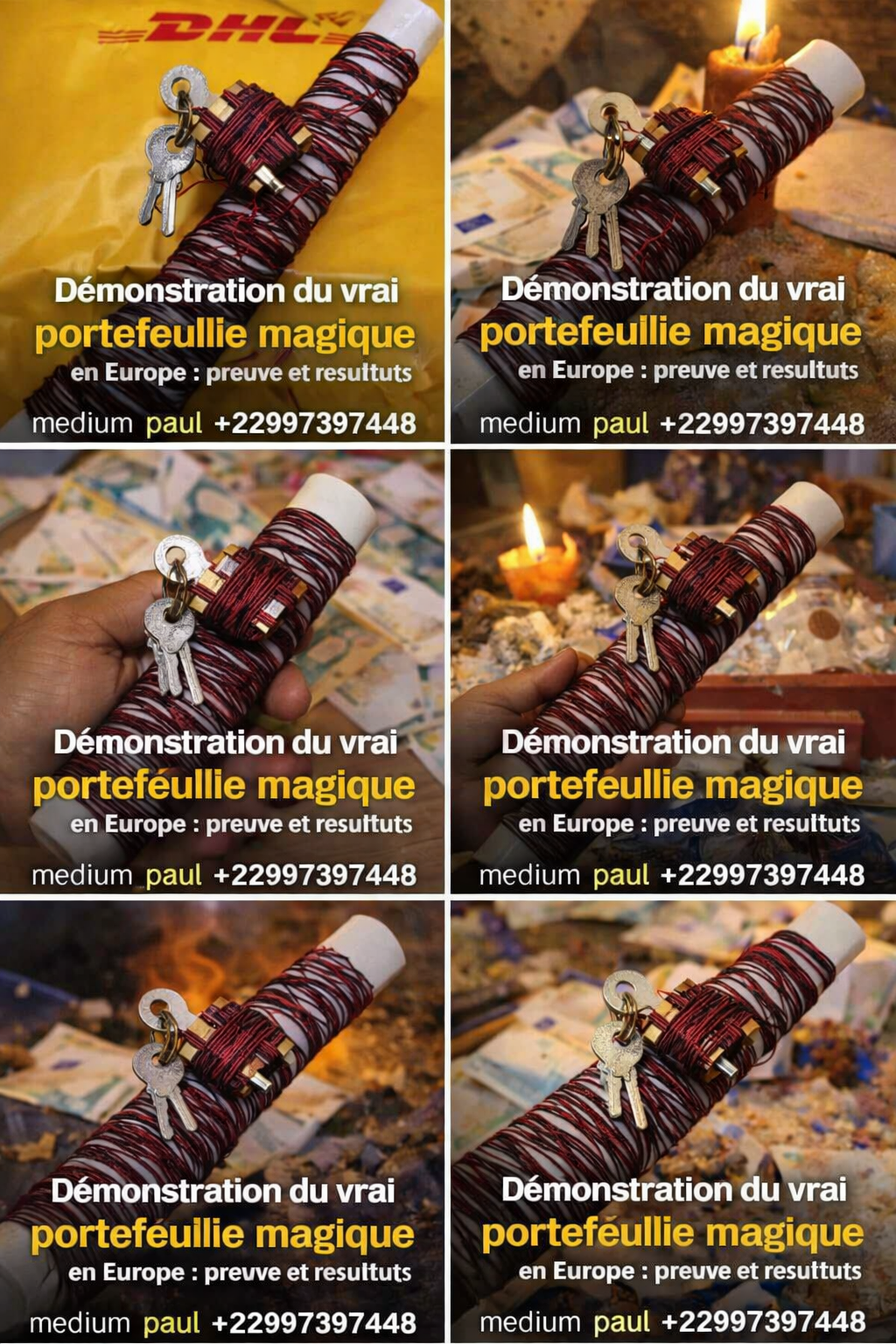 +22297397448  Portefeuille magique authentique : démonstration en Europe